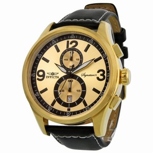 Invicta Quartz Gold-tone Watch #7417 (Men Watch)