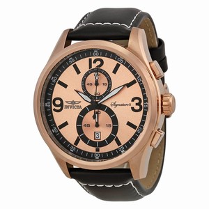 Invicta Rose Gold-tone Quartz Watch #7418 (Men Watch)