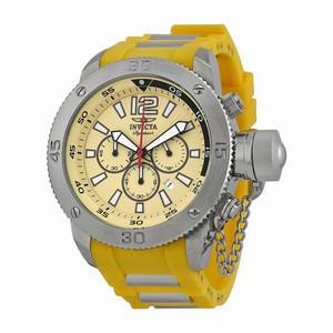 Invicta Yellow Quartz Watch #7425 (Men Watch)