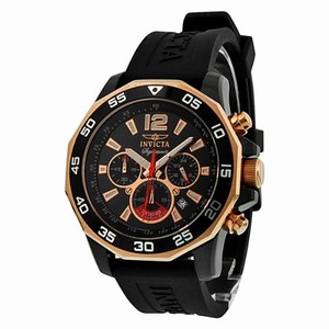 Invicta Quartz Black Watch #7435 (Men Watch)