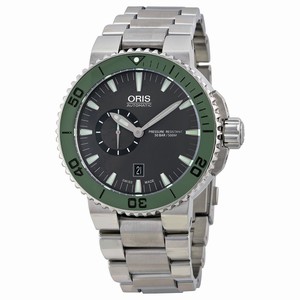 Oris Grey Automatic Watch #743-7673-4157MB (Men Watch)