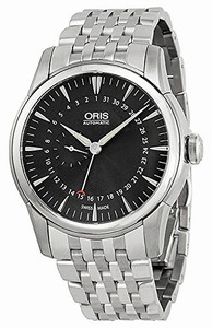 Oris Artelier Small Second Pointer Date Automatic Black Dial Stainless Steel Watch# 74476654054MB (Men Watch)