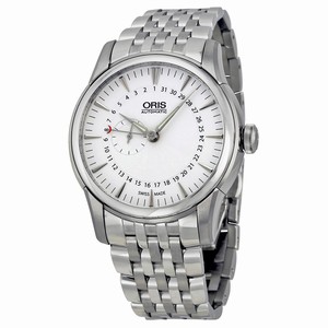 Oris Silver Guilloche Automatic Watch #744-7665-4051MB (Men Watch)