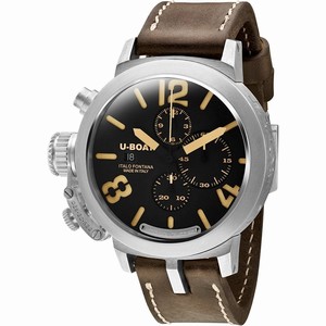 U-Boat Black Automatic Watch # 7453 (Men Watch)