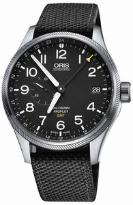 Oris Automatic Big Crown ProPilot GMT Small Seconds Black Textile Watch# 748-7710-4164BLKFS (Men Watch)
