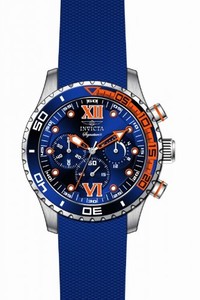 Invicta Blue Dial Uni-directional Rotating Blue Pvd Band Watch #7501 (Men Watch)