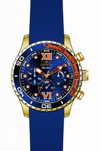 Invicta Blue Dial Uni-directional Rotating Blue Pvd Band Watch #7503 (Men Watch)