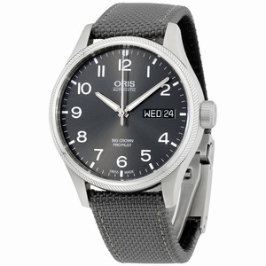 Oris Black Dial Stainless Steel Band Watch #75276984063TSGRY (Men Watch)