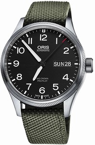 Oris Swiss automatic Dial color Black Watch # 75276984164FS (Men Watch)