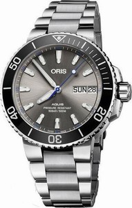 Oris Aquis Hammerhead Limited Edition Day Date Stainless Steel Watch# 75277334183MB (Men Watch)