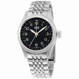 Oris Black Dial Stainless Steel Band Watch #75476794034MB (Men Watch)