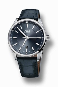 Oris Silver Dial Dial Leather Band Watch #75576914051LS (Men Watch)