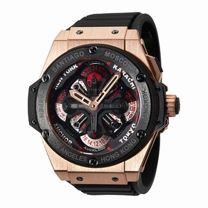 Hublot Automatic Dial color Multi-layered black skeleton Watch # 771.OM.1170.RX (Men Watch)