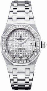 Audemars Piguet Automatic Stainless Steel Silver Dial Brushed & Polished Stainless Steel Band Watch #77321ST.ZZ.1230ST.01 (Women Watch)