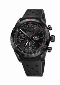 Oris Audi Sport Limited Edition III Chronograph Date Black Rubber Watch# 77476617784RS (Men Watch)