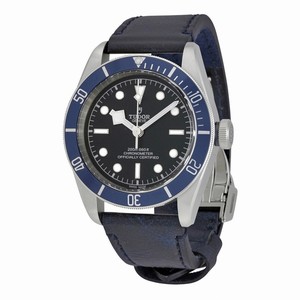 Tudor Heritage Black Bay Automatic Black Dial Leather Watch# 79230B-BKLS (Men Watch)
