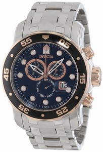 Invicta Swiss Quartz Black Watch #80036 (Men Watch)