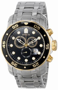 Invicta Swiss Quartz Black Watch #80039 (Men Watch)