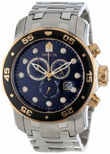 Invicta Swiss Quartz Blue Watch #80041 (Men Watch)