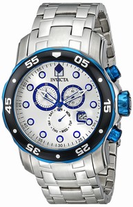 Invicta Silver Quartz Watch #80043 (Men Watch)