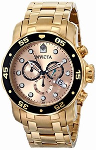 Invicta Swiss Quartz Pink Watch #80063 (Men Watch)