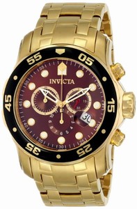 Invicta Swiss Quartz Brown Watch #80065 (Men Watch)