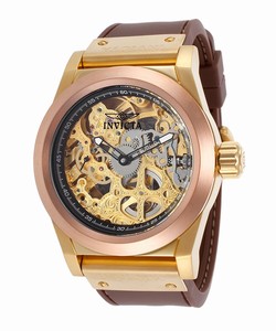 Invicta Gold Dial Stainless Steel Band Watch #80097 (Men Watch)