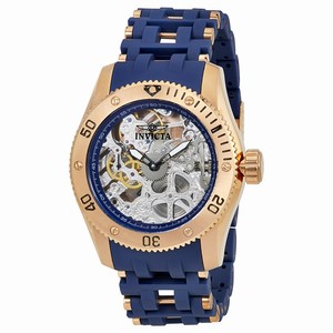 Invicta Silver Skeleton Hand Wind Watch #80131 (Men Watch)