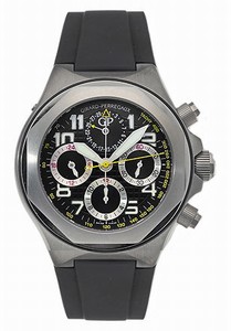 Girard-Perregaux Automatic Black Chronograph Dial Black Rubber Band Watch #80180-21-611-FK6A (Men Watch)