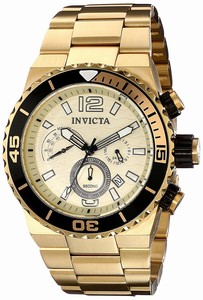 Invicta Champagne Quartz Watch #80243 (Men Watch)