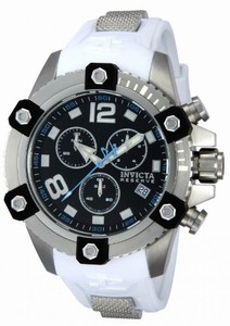 Invicta Swiss Made ETA G10.211 Quartz Chronograph Black Watch #80357 (Men Watch)