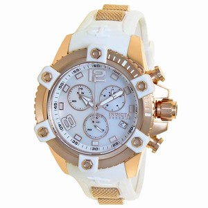 Invicta Mother Of Pearl Dial Stainless Steel Band Watch #80368 (Men Watch)