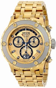 Invicta Swiss Quartz Gold Watch #80489 (Men Watch)