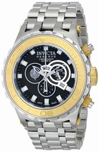 Invicta Black Dial Stainless Steel Band Watch #80632 (Men Watch)