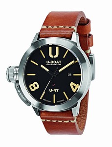 U-Boat Classico Automatic Date Brown Leather Watch # 8105 (Men Watch)