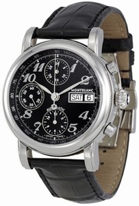 MontBlanc Star Automatic Chronograph Day Date Black Watch# 8451 (Men Watch)