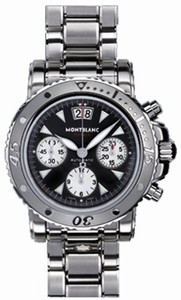 MontBlanc Sport Automatic Chronograph Stainless Steel Watch# 8466 (Men Watch)