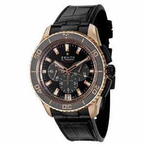 Zenith Swiss automatic Dial color Black Watch # 86.2060.405/23.C714 (Men Watch)