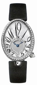 Breguet Automatic 18kt White Gold Mother Of Pearl Dial Satin Black Band Watch #8918BB-58-864-D00D (Women Watch)