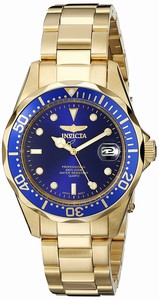 Invicta Blue Dial Gold-tone-stainless-steel Band Watch #8937 (Men Watch)