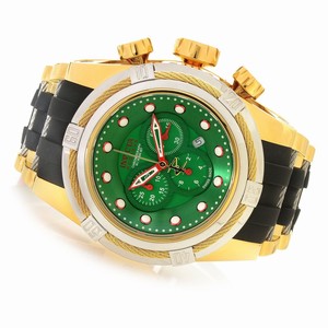 Invicta Green Dial Polyurethane Rubber Band Watch #90014 (Men Watch)