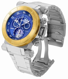 Invicta Blue Dial Stainless Steel Band Watch #90030 (Men Watch)