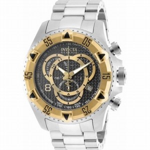 Invicta Black Dial Stainless Steel Watch #90037 (Men Watch)