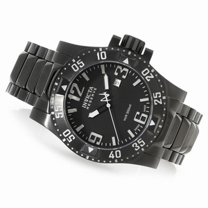 Invicta Black Dial Stainless Steel Band Watch #90055 (Men Watch)