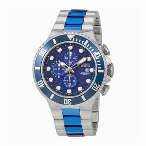 Invicta Blue Dial Stainless Steel Watch #90081 (Men Watch)