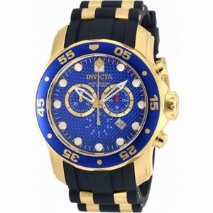 Invicta Blue Dial Rubber Watch #90084 (Men Watch)