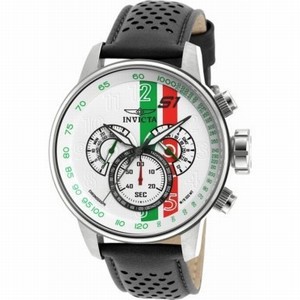 Invicta Green Dial Leather Watch #90106 (Men Watch)