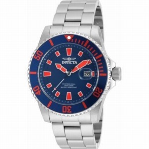 Invicta Blue Dial Stainless Steel Watch #90192 (Men Watch)