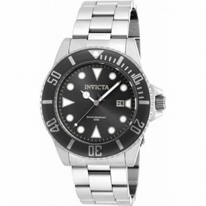 Invicta Black Dial Stainless Steel Watch #90194 (Men Watch)