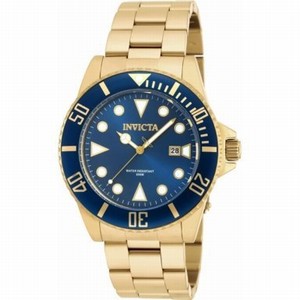 Invicta Blue Dial Stainless Steel Watch #90196 (Men Watch)